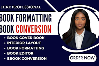design book cover book interior layout formatting book editor ebook conversion