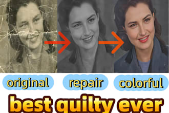 do old photo restoration,colorize, repair damaged photos