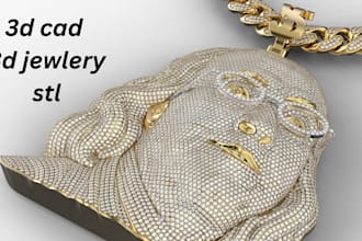 design a print ready 3d jewelry cad model for rings,pendants