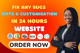help fix wordpress, divi elementor pro shopify godaddy website responsive issues