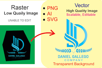 recreate and redesign your logo into high quality svg by vector tracing