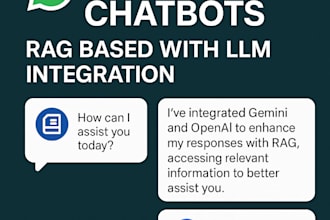 build rag based whatsapp chatbots with openai or gemini llm