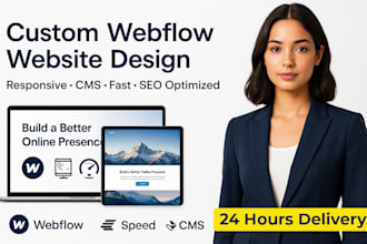 design and develop a stunning custom webflow website
