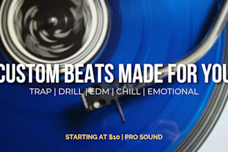 make custom high quality beats for your songs or videos
