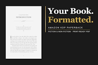 professionally format your manuscript for print