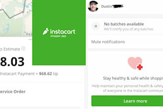 do zifty bot, uber bot, lyft bot and instacart bot base on your requirement