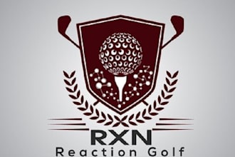 design surprising sports golf brand logo