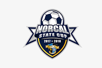 design remarkable football nor cal state cup logo