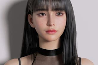 3d character modeling synthetic avatar 3d  metahuman mature 3d character model