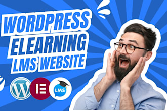 build educational website and learning management system on wordpress