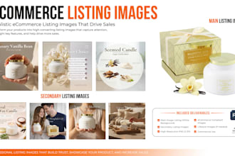 design main image listing plus secondary listing images