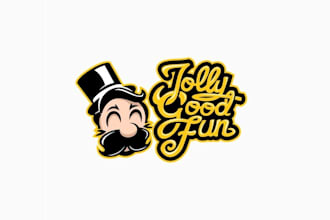 make jolly game studio logo design