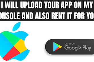 publish your android app on my old google play store, rent my account for you