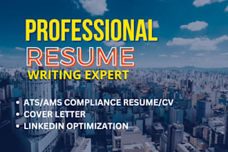 create a job winning resume tailored to your career goals