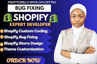 do shopify custom coding bug fix theme customization for shopify store design