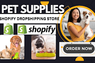 build a profitable dog and cat pet shopify store pet dropshipping website