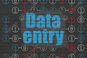 do data entry word or excel or technical codes