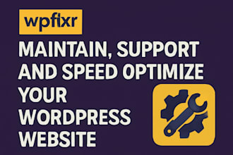 maintain, support, and speed optimize your wordpress website