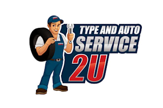 design mobile mechanic tire service company logo