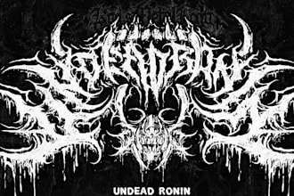 design a brutal death metal logo in my unique style