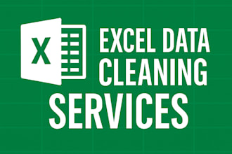 do excel data cleaning, formatting, and deduplication