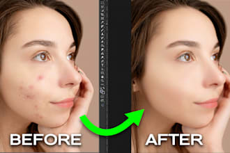 edit, retouch portraits and photos professionally