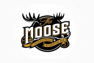 design traditional downtown cocktail bar logo