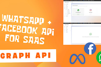 integrate whatsapp api and facebook graph API into your saas platform