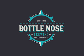 make consulting inventive bottle nose brewing logo