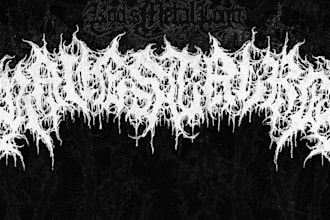 death metal,deathcore,metalcore logo initial emblem symbol