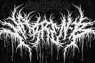 design a logo for metal bands, rock, death metal, grindcore, deathcore