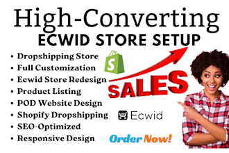 create ecwid dropshipping ecommerce store design albato syncee spocket dsers SEO