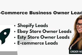 generate high quality amazon, aliexpress, etsy, ebay, shopify, ecommerce leads
