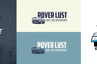 create modern automobile car wash car racing and automotive logo design