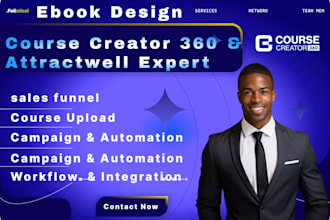 course creator 360, cc360, ebook course online course, and kajabi website
