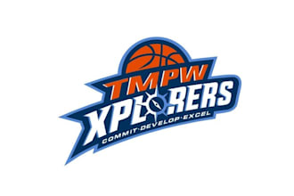 design winning basketball circuit themed logo