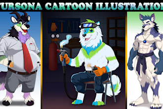 create high quality furry, cartoon and anthro art