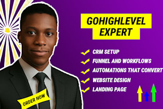 build gohighlevel automations, funnels, and CRM systems for your business