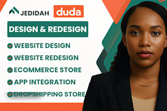 design a website using the duda website builder