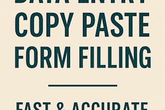 do fast copy paste form filling and data entry