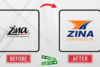 redesign, update, edit, modify your business logo