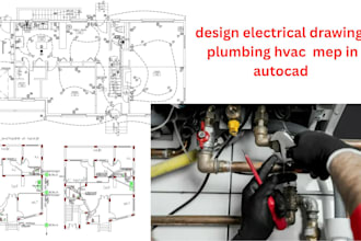 design electrical drawings plumbing hvac mep in autocad