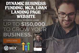 converting business funding landing page business funding website mca website