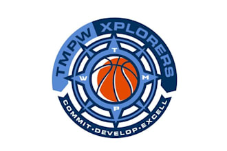 design top quality basketball circuit logo
