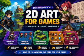 design 2d artwork for your game