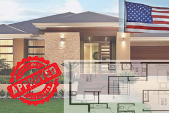 draw 2d floor plan house plan  architectural plan  mep drawing for city permit