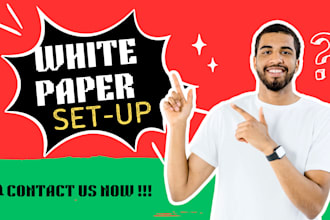 write a professional white paper for your crypto, tech or saas startup