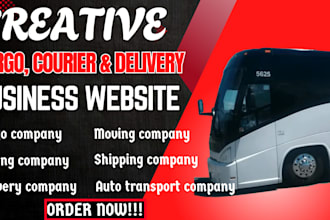 create trucking, logistics,fright broker,dispatch, transportation, cargo website