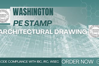 do washington pe stamp architectural drawing engineer certified permit