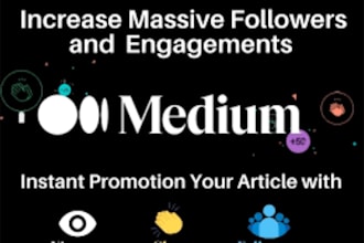 do medium article promotion to increase engagement and get more followers